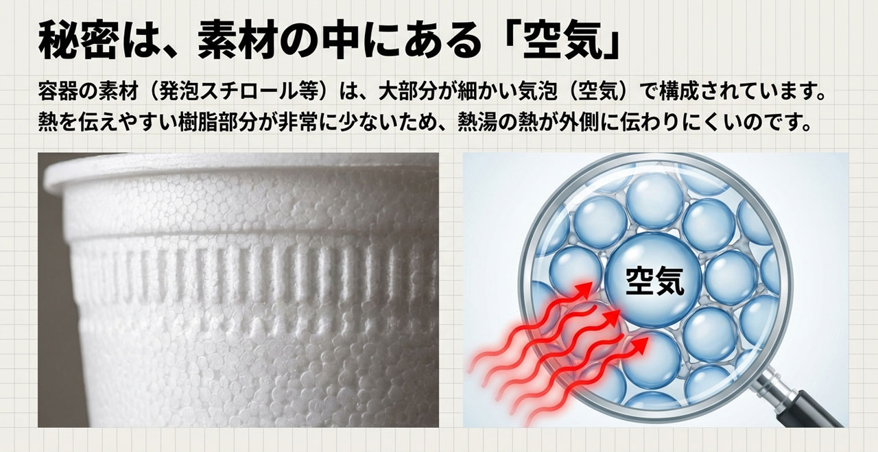 カップラーメン容器 熱伝導率