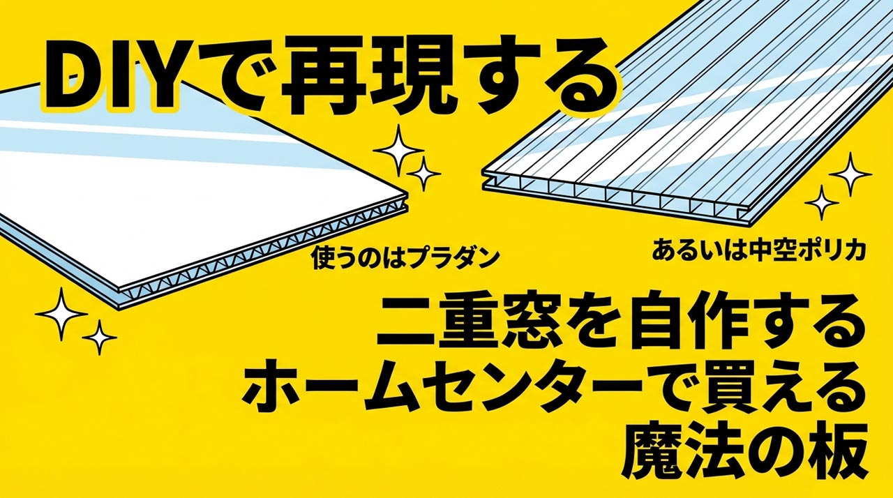 自作の二重窓に使える素材