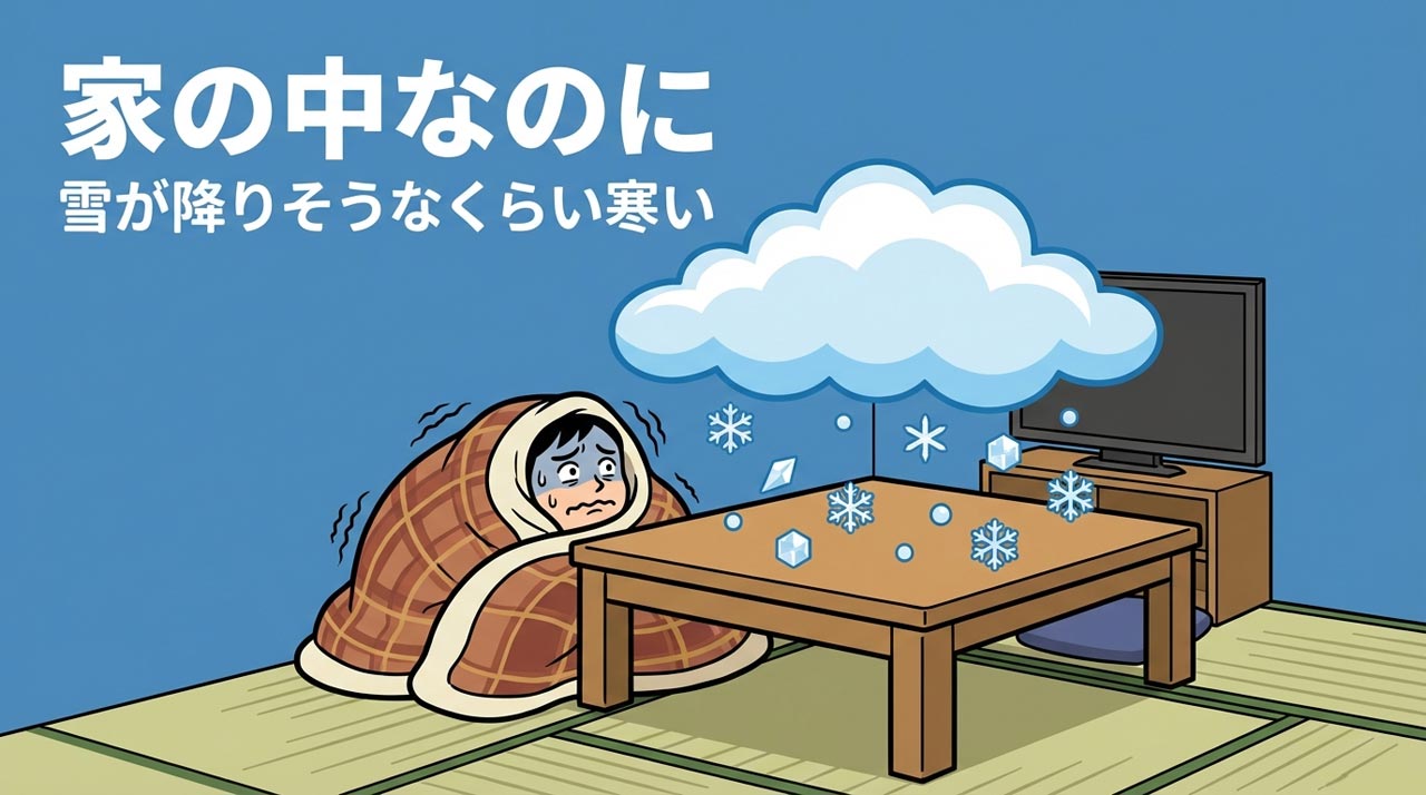 断熱性が低く冬に寒い築年数の古い家