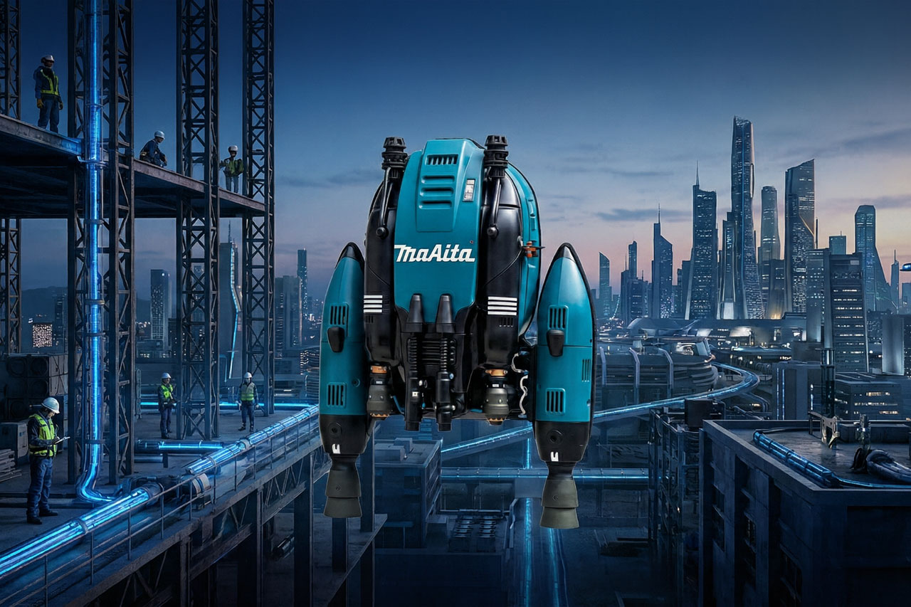 マキタ ジェットパック 飛行 デモ映像